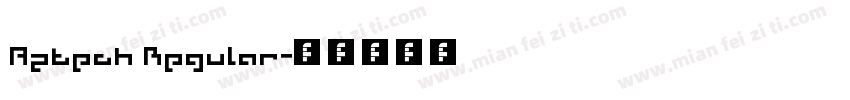 Aztech Regular字体转换